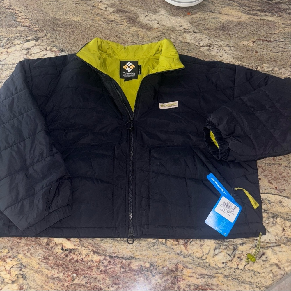 Columbia Black Quilted Jacket NWT